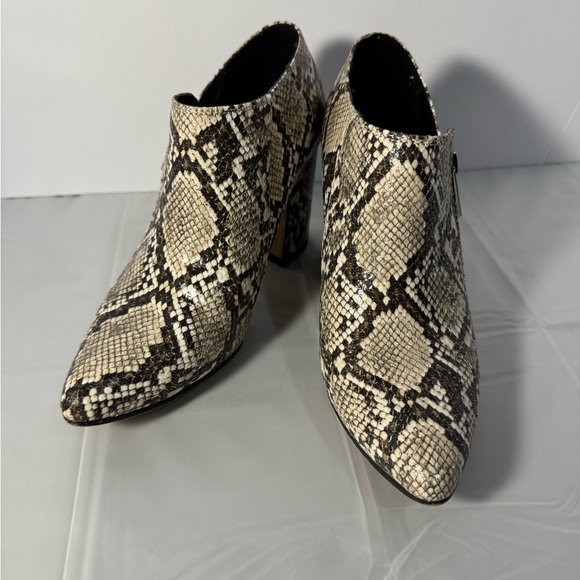 Michael by Michael Shannon Women’s Snakeskin-look Ankle Boots Size 7 - Picture 3 of 8